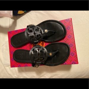 Tory Burch ‘Miller’ Sandal, Black size 8